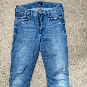 Mother skinny jeans, size 26, step hem
